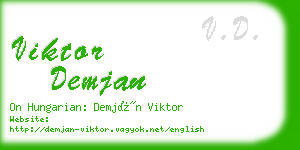 viktor demjan business card